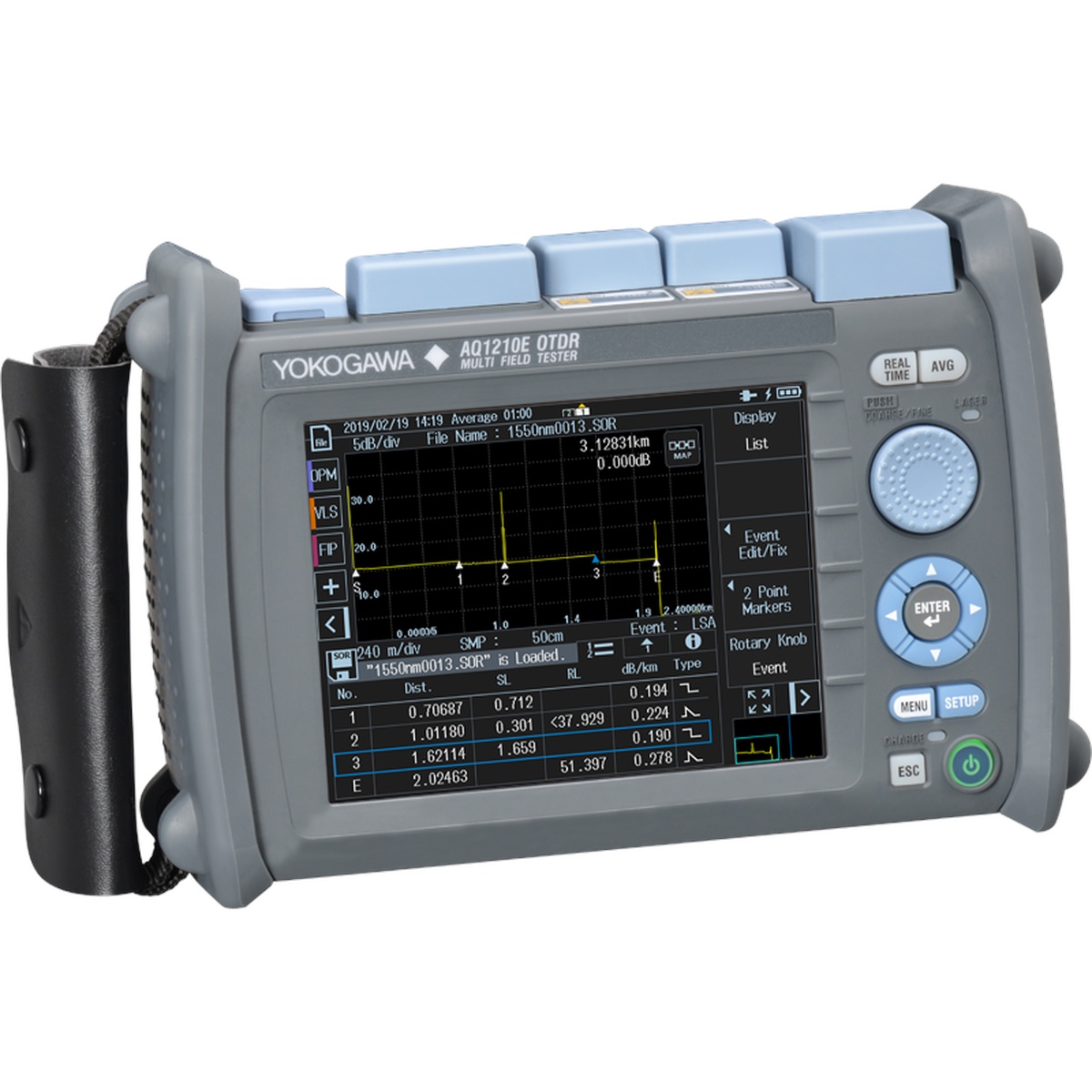 Yokogawa AQ1210 OTDR view 1